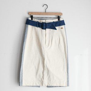 Scotch & Soda Color Block Denim Skirt